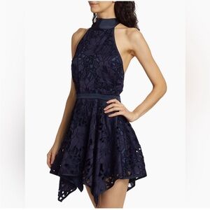 RAMY BROOK Leyla Halter Lace Minidress